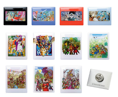 Dragon Quest Package Illustration Pins Collection (New)