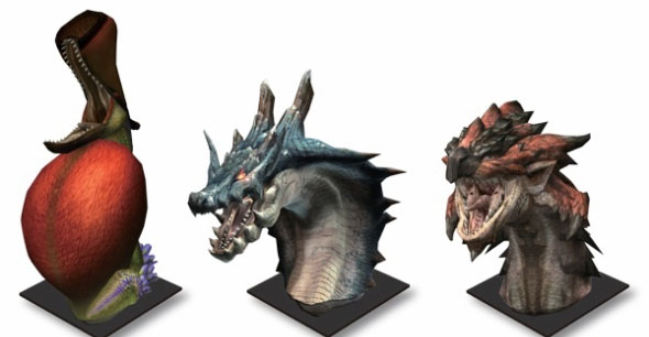 Monster Hunter 3 Monster Head Figure