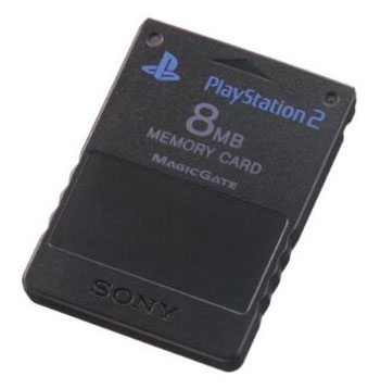 PlayStation 2 8MB Memory Card Midnight Black (No box or manual)